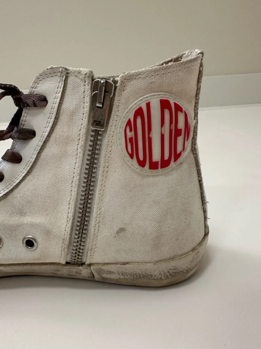 Golden Goose Women’s Francy Sneakers with Leopard Print Hair Star | Size 8 - Picture 10 of 14